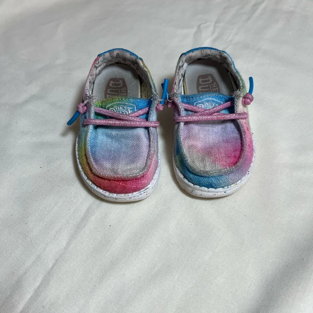 Hey Dude Kids Rainbow Moccasins